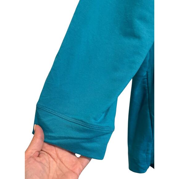 NWT Live Love Lounge Karen Neuburger Women’s Sweatshirt Capri Breeze Blue XL - Picture 2 of 8